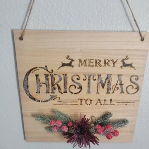 Wall hanging Christmas sign/ Christmas decoration